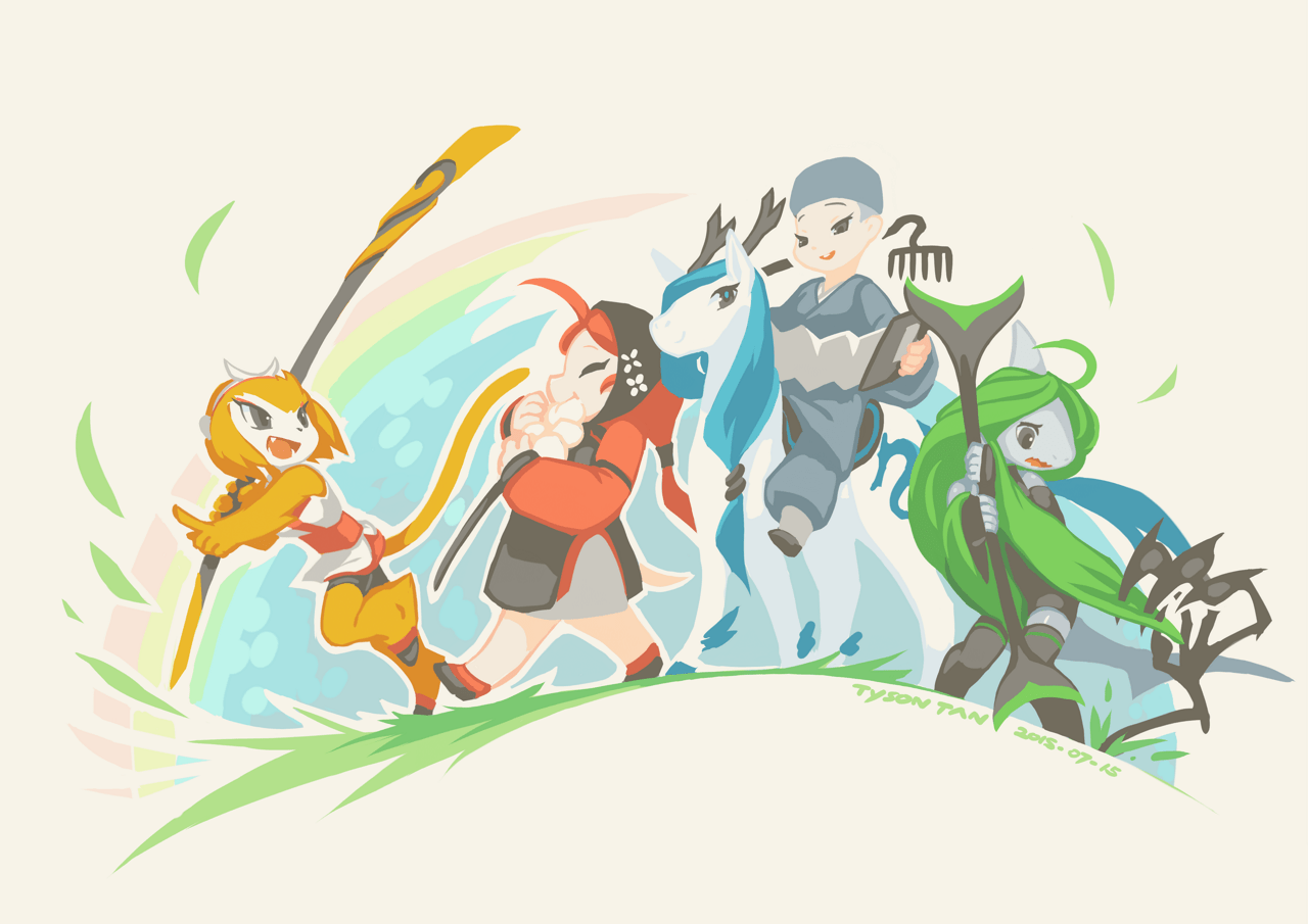 A group of happy adventurers